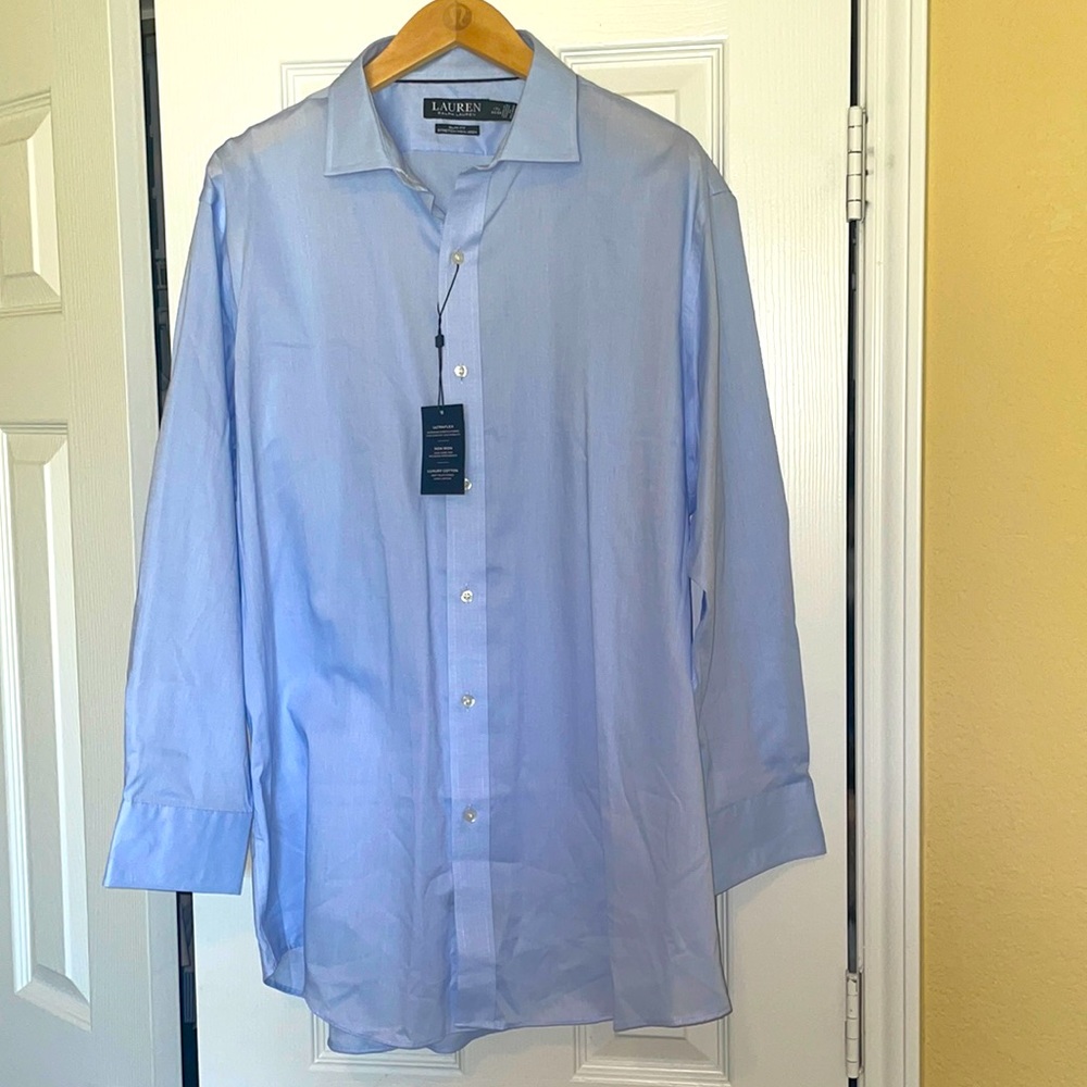 Men’s blue dress shirt